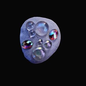 HAND-PAINTED IRIDESCENT ROCK